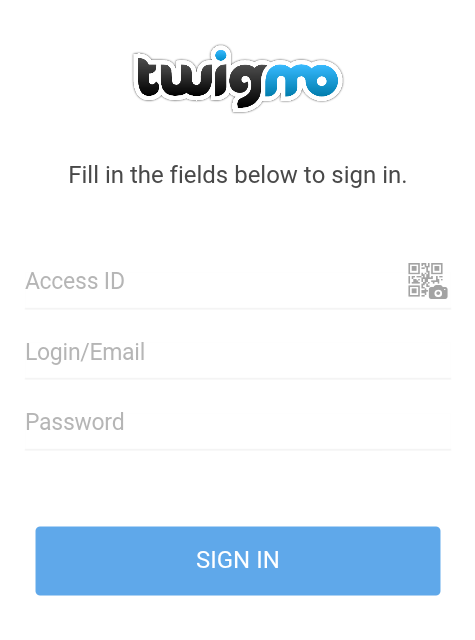 Σύνδεση στο Mobile Admin App.