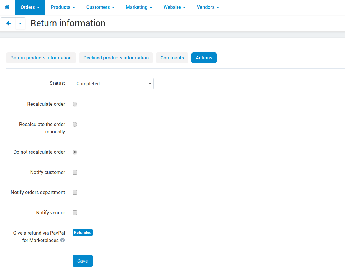 Η διανομή χρημάτων μέσω PayPal for Marketplaces.