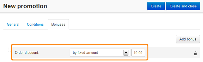 Entering discount values on the 